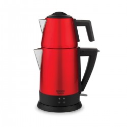 Schafer Teepoint Elektrikli Çay Makinesi 5 Parça Kırmızı